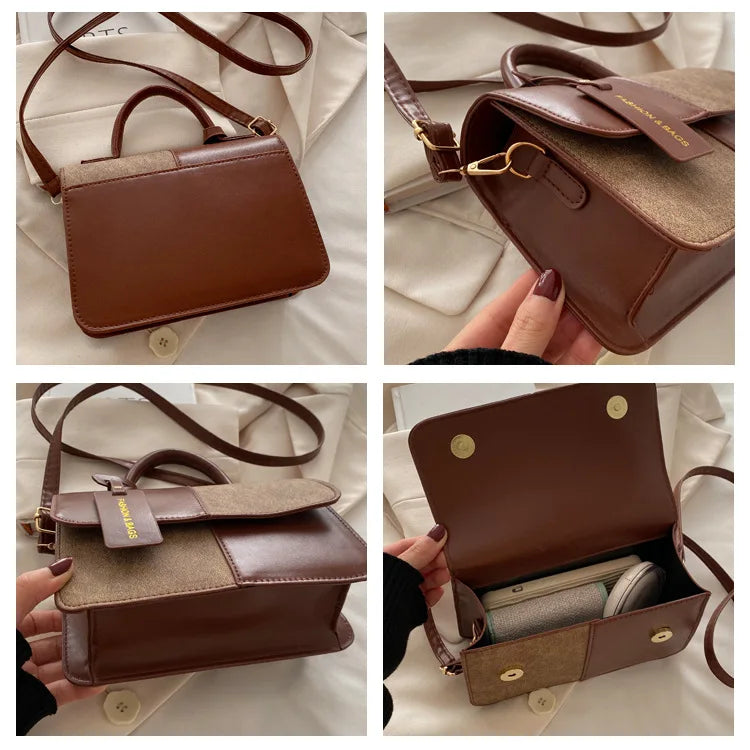 Snap Closure Tote Bag